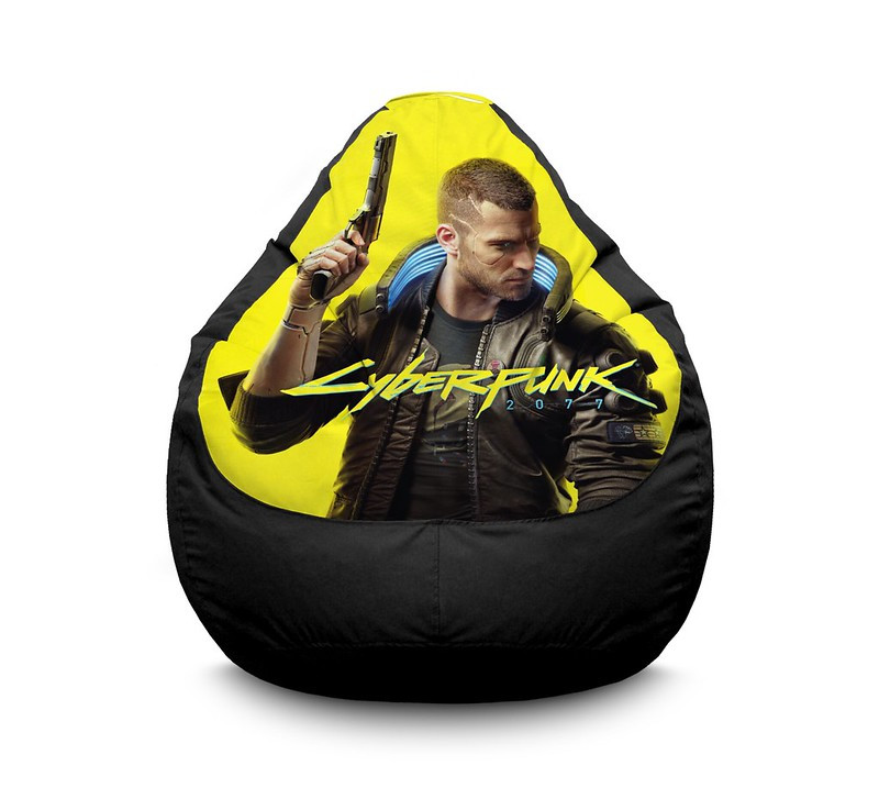 

Кресло мешок iPuff "Cyberpunk 2077. V" Оксфорд XXXL (100х135 см) Черный