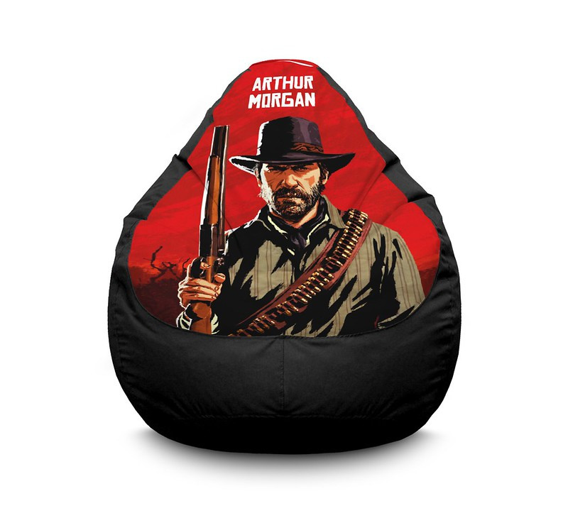 

Кресло мешок iPuff "RDR 2. Arthur Morgan" Оксфорд XL (80x110 см) Черный