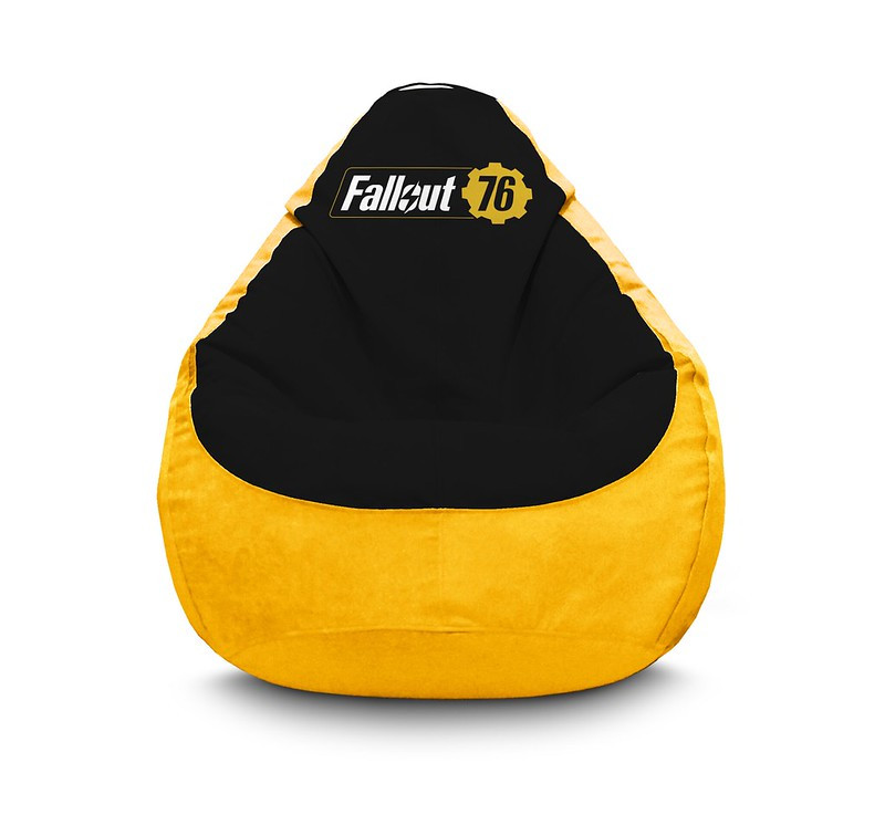 

Кресло мешок iPuff "Fallout 76" Флок XL (80x110 см) Желтый