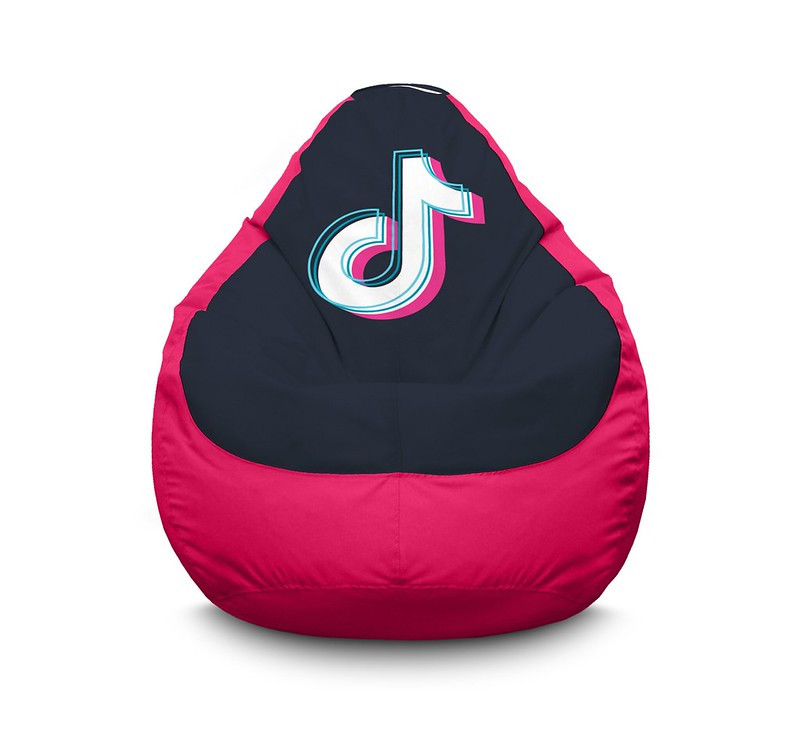

Кресло мешок iPuff "Tik Tok. Logo. Pink" Оксфорд XL (80x110 см) Розовый
