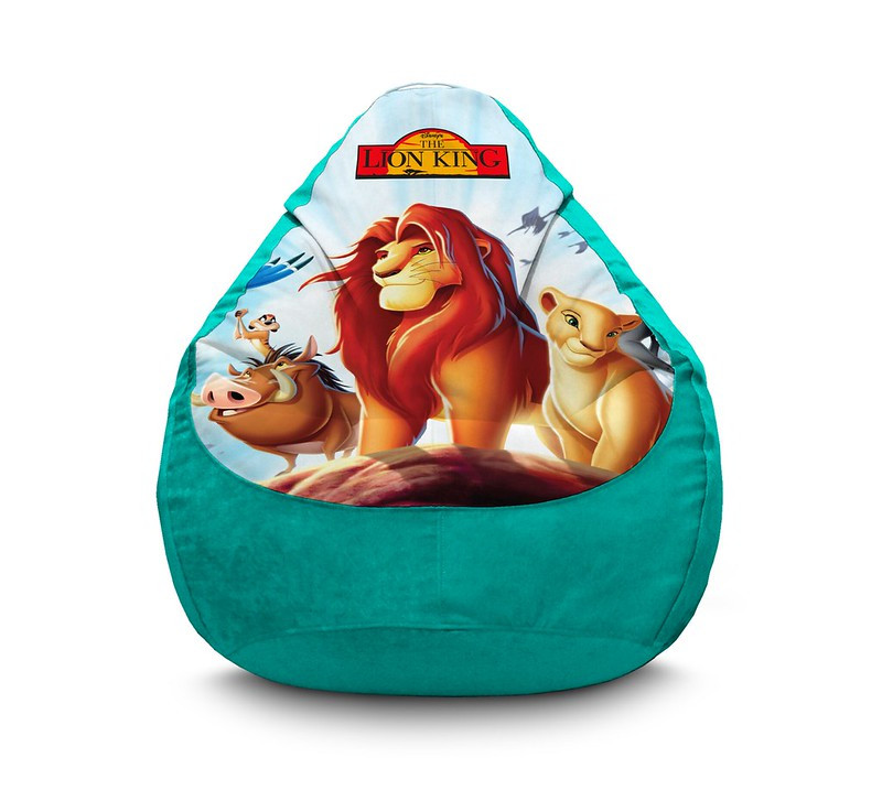 

Кресло мешок iPuff "Lion King. Mufasa and Nala" Флок XXXL (100х135 см) Бирюзовый