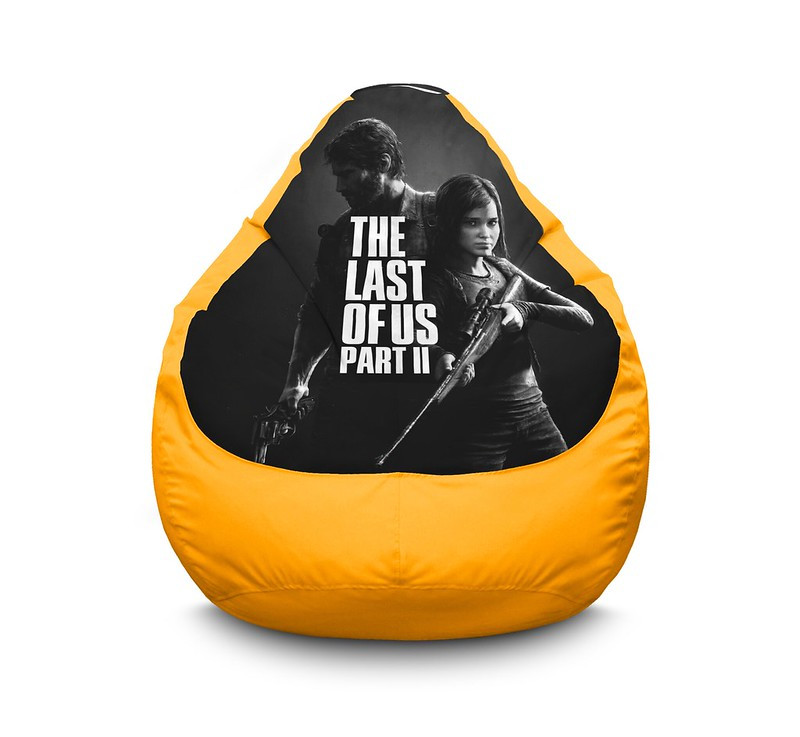 

Кресло мешок iPuff "The Last of Us. Ellie and Joel" Оксфорд XXXL (100х135 см) Желтый