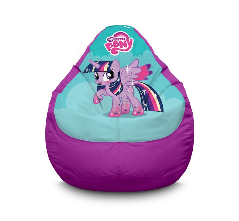 

Кресло мешок iPuff "My Little Pony. Twilight Sparkle" Оксфорд L (70x100 см) Сиреневый