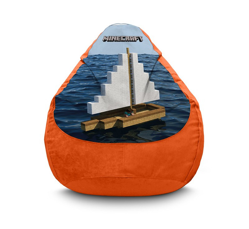 

Кресло мешок iPuff "Minecraft. Boat" Флок XXXL (100х135 см) Оранжевый