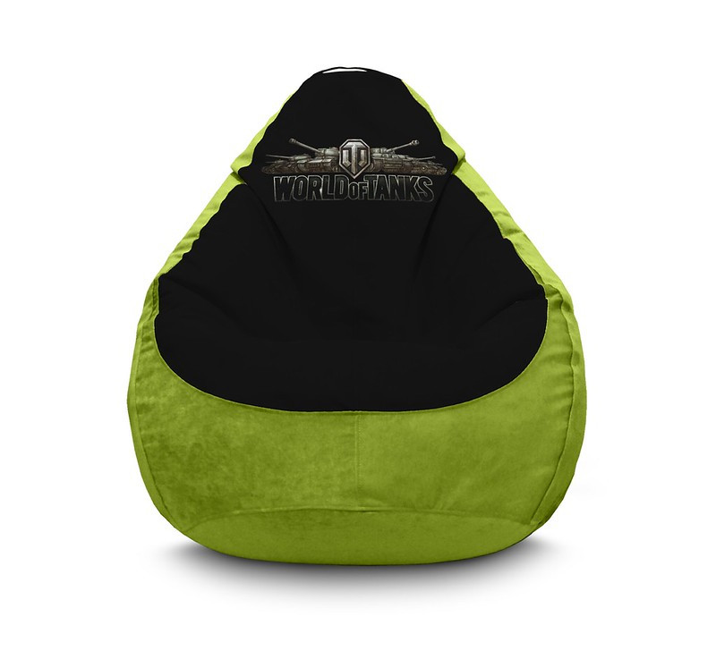 

Кресло мешок iPuff "World of Tanks. Logo" Флок XXXL (100х135 см) Салатовый