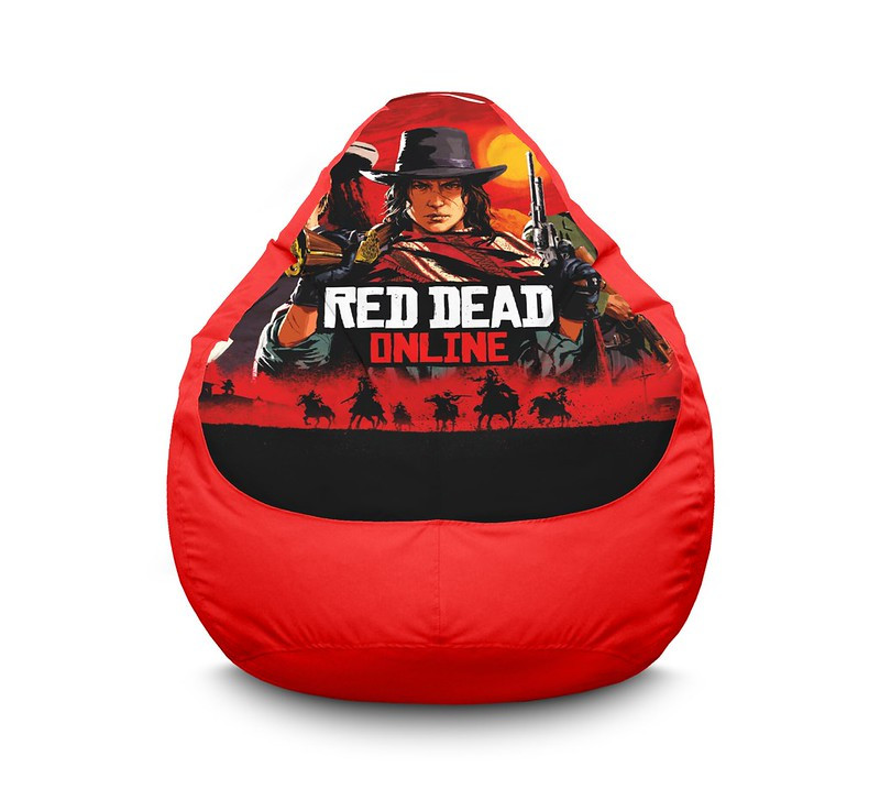 

Кресло мешок iPuff "Red Dead Redemption 2 online" Оксфорд XL (80x110 см) Красный
