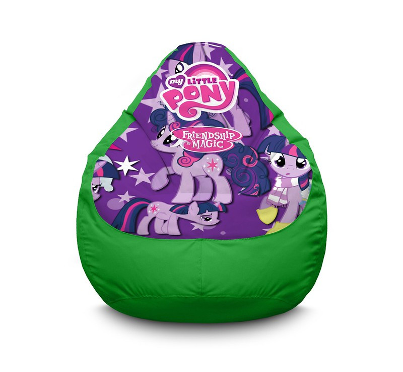 

Кресло мешок iPuff "My Little Pony. Twilight Sparkle and star" Оксфорд L (70x100 см) Зелёный