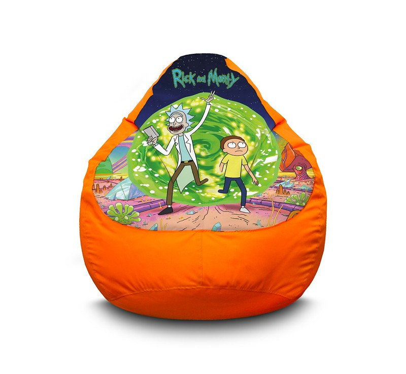 

Кресло груша iPuff "Rick and Morty" Оксфорд XXL (90х125 см) Оранжевый