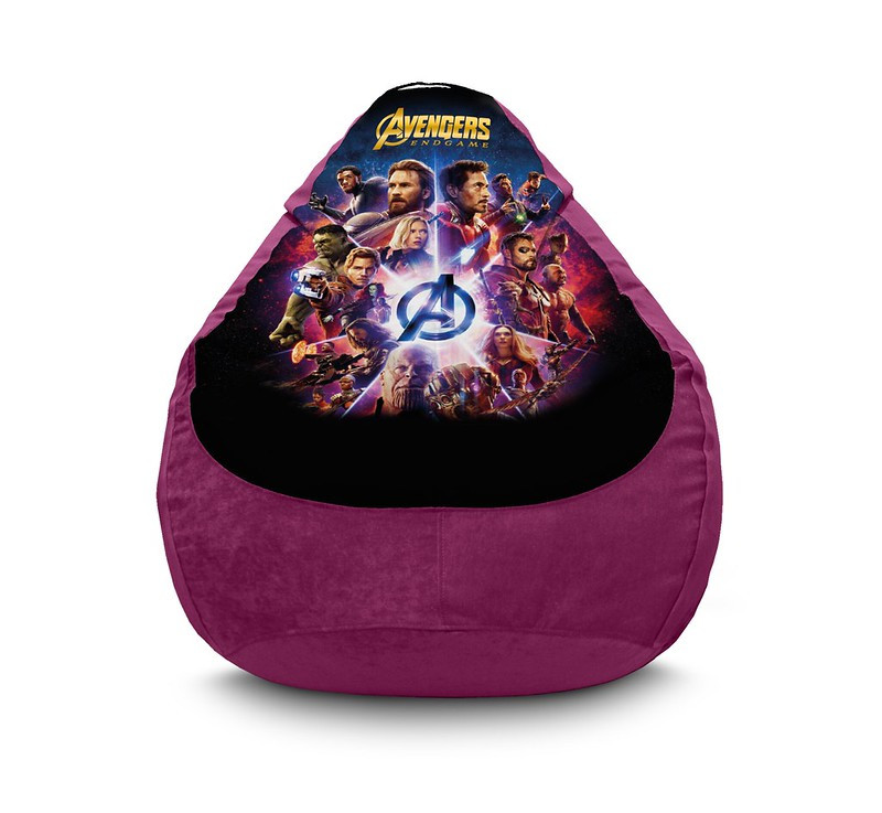 

Кресло мешок iPuff "Avengers. End Game. Violet" Флок XXXL (100х135 см) Фиолетовый
