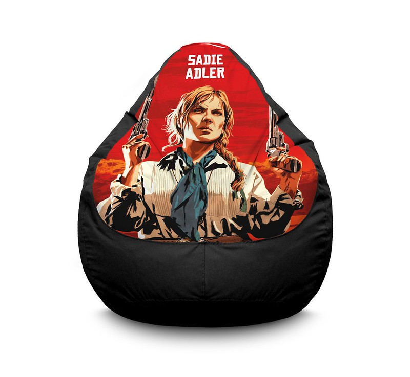 

Кресло мешок iPuff "RDR 2. Sadie Adler" Оксфорд XXL (90х125 см) Черный