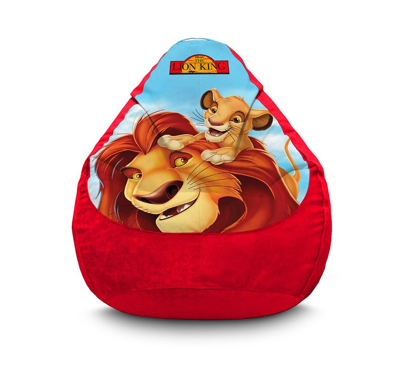 

Кресло мешок iPuff "Lion King. Mufasa and Simba" Флок XXL (90х125 см) Красный