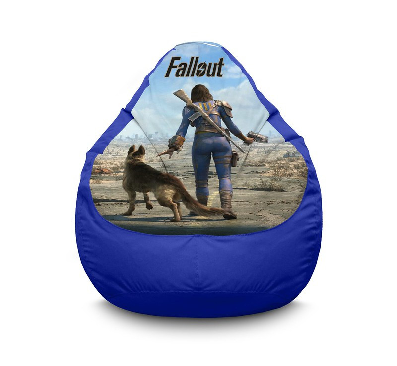 

Кресло мешок iPuff "Fallout. Hero" Оксфорд XL (80x110 см) Синий