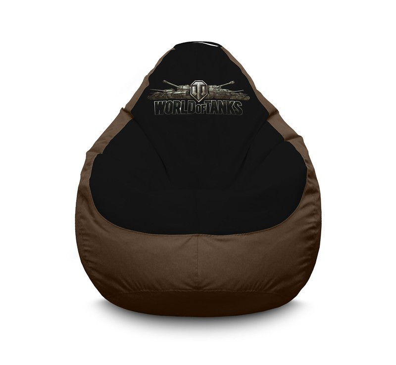 

Кресло мешок iPuff "World of Tanks. Logo" Оксфорд XXXL (100х135 см) Коричневый