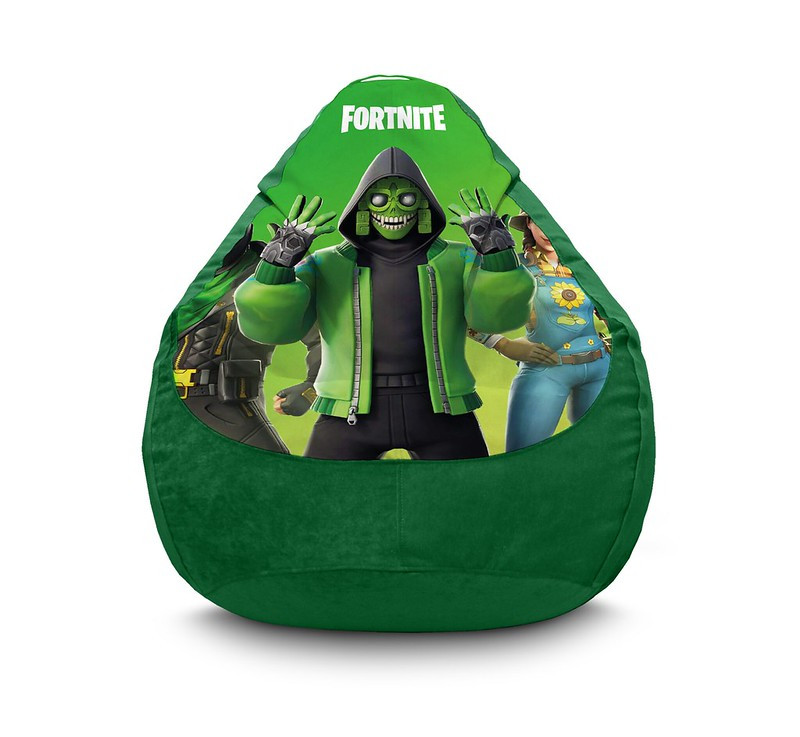 

Кресло мешок iPuff "Fortnite. Mezmer" Флок XXXL (100х135 см) Зелёный