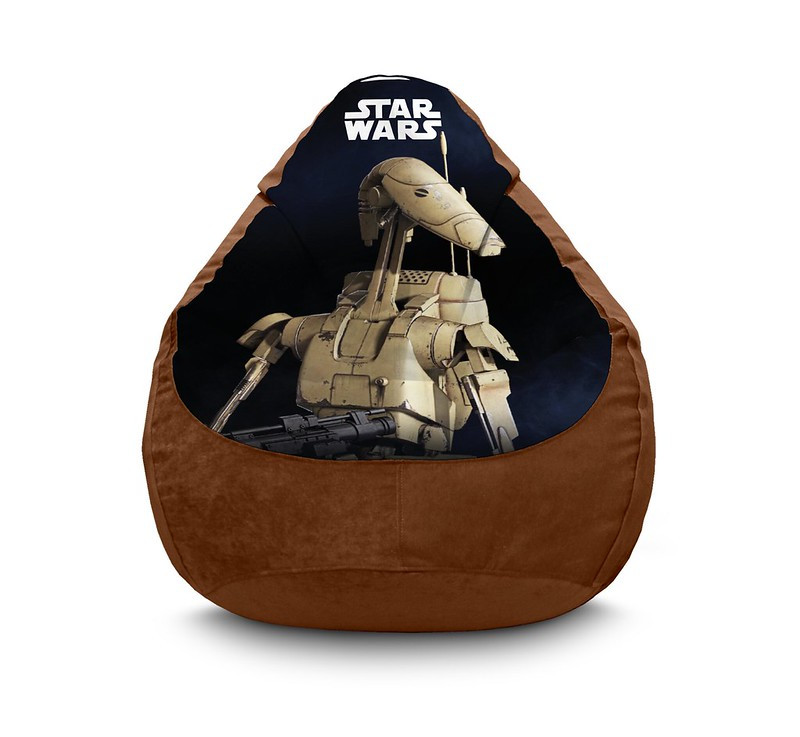 

Кресло мешок iPuff "Star Wars. Battle Droid" Флок XL (80x110 см) Коричневый