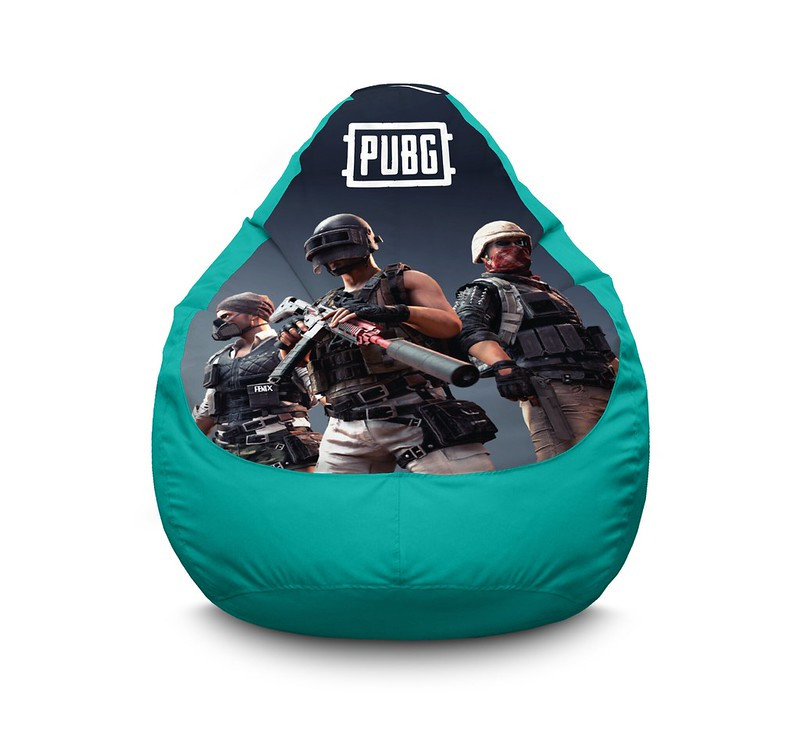 

Кресло мешок iPuff "PUBG. Team 2" Оксфорд XXXL (100х135 см) Бирюзовый