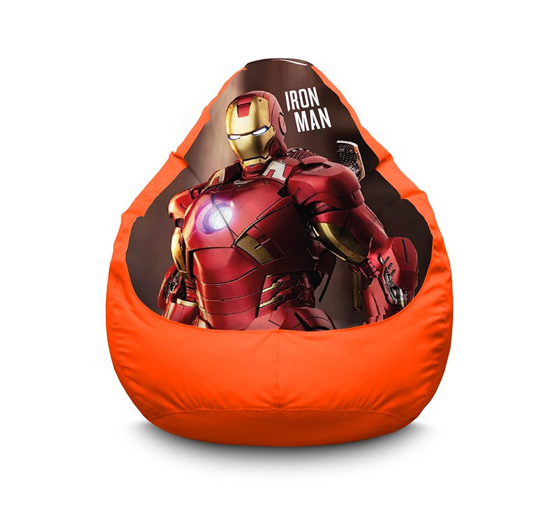 

Кресло мешок iPuff "Iron Man. Warrior" Оксфорд XXXL (100х135 см) Оранжевый
