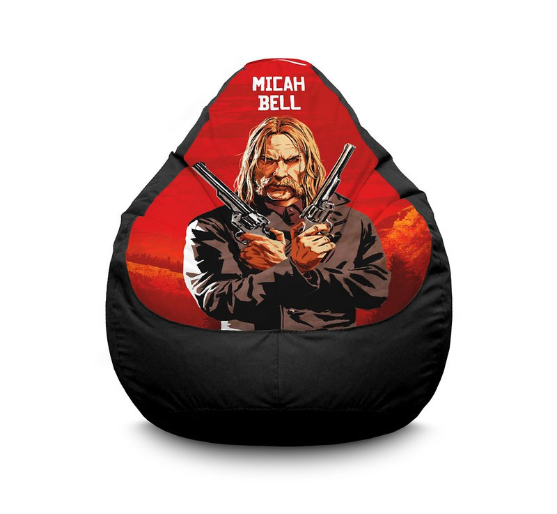 

Кресло мешок iPuff "RDR 2. Micah Bell" Оксфорд XXL (90х125 см) Черный