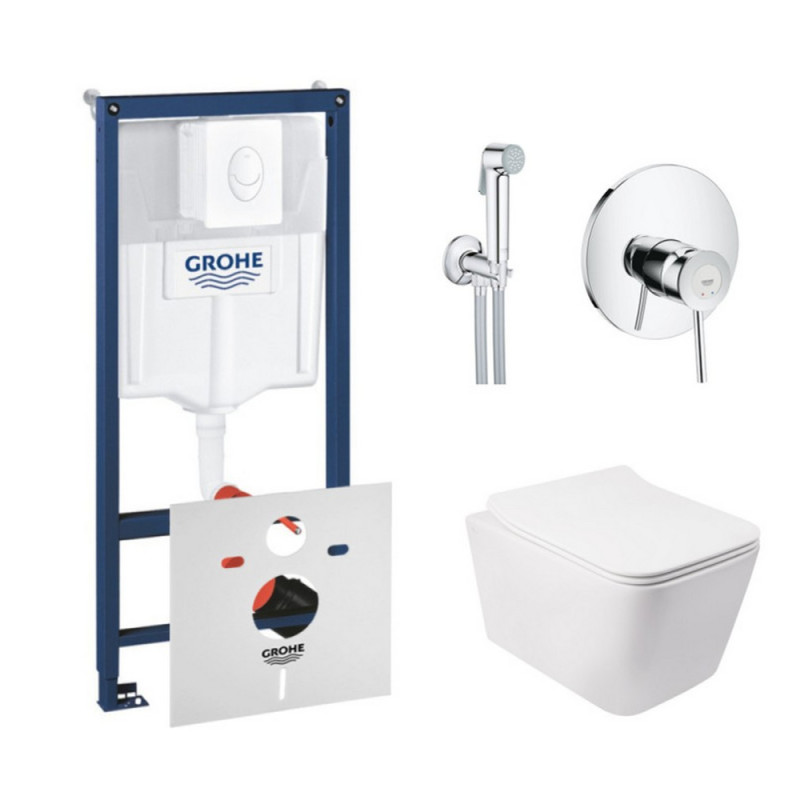 

Комплект инсталляция Grohe Rapid SL 38722001 и унитаз с сиденьем Qtap Crow QT05335170W + набор для гигиенического душа со смесителем Grohe BauClassic 2904800S (SD00038293)