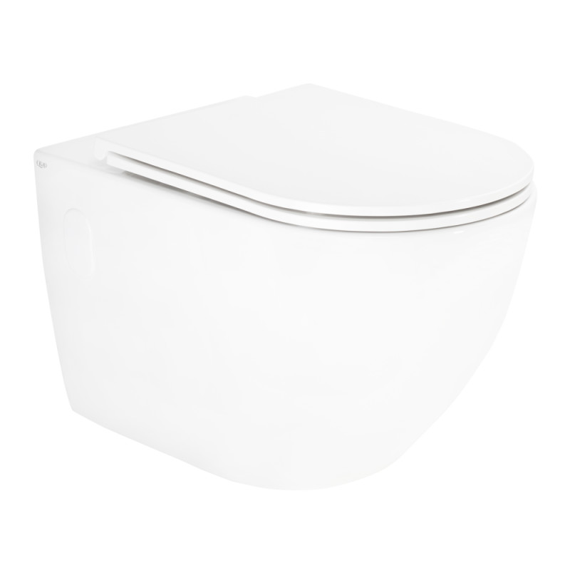 

Унитаз подвесной Qtap Scorpio безободковый с сидением Slim Soft-close QT1433053ERW (SD00042650)