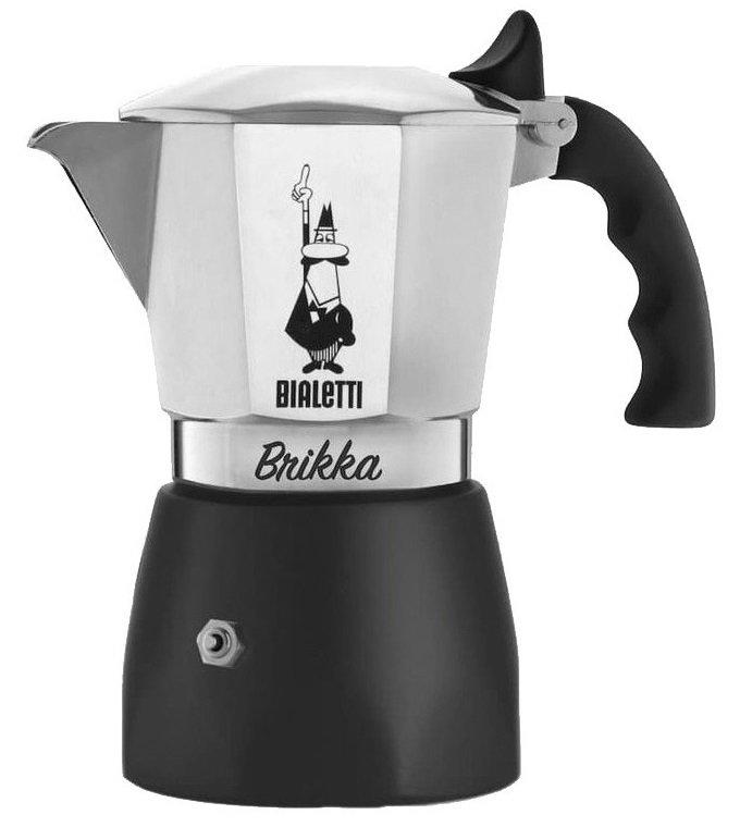 

Гейзерная кофеварка BIALETTI Brikka 2 TZ silver