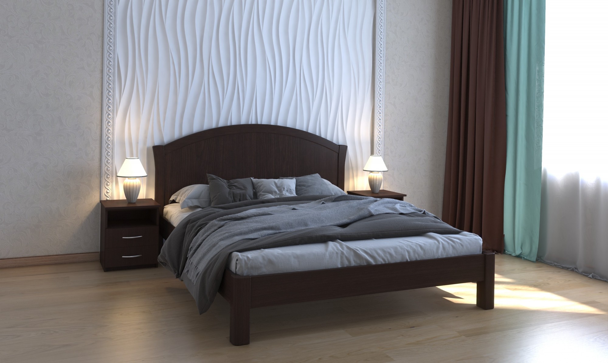 

Ліжко Da-kas Анжеліка Елегант 160*200 венге