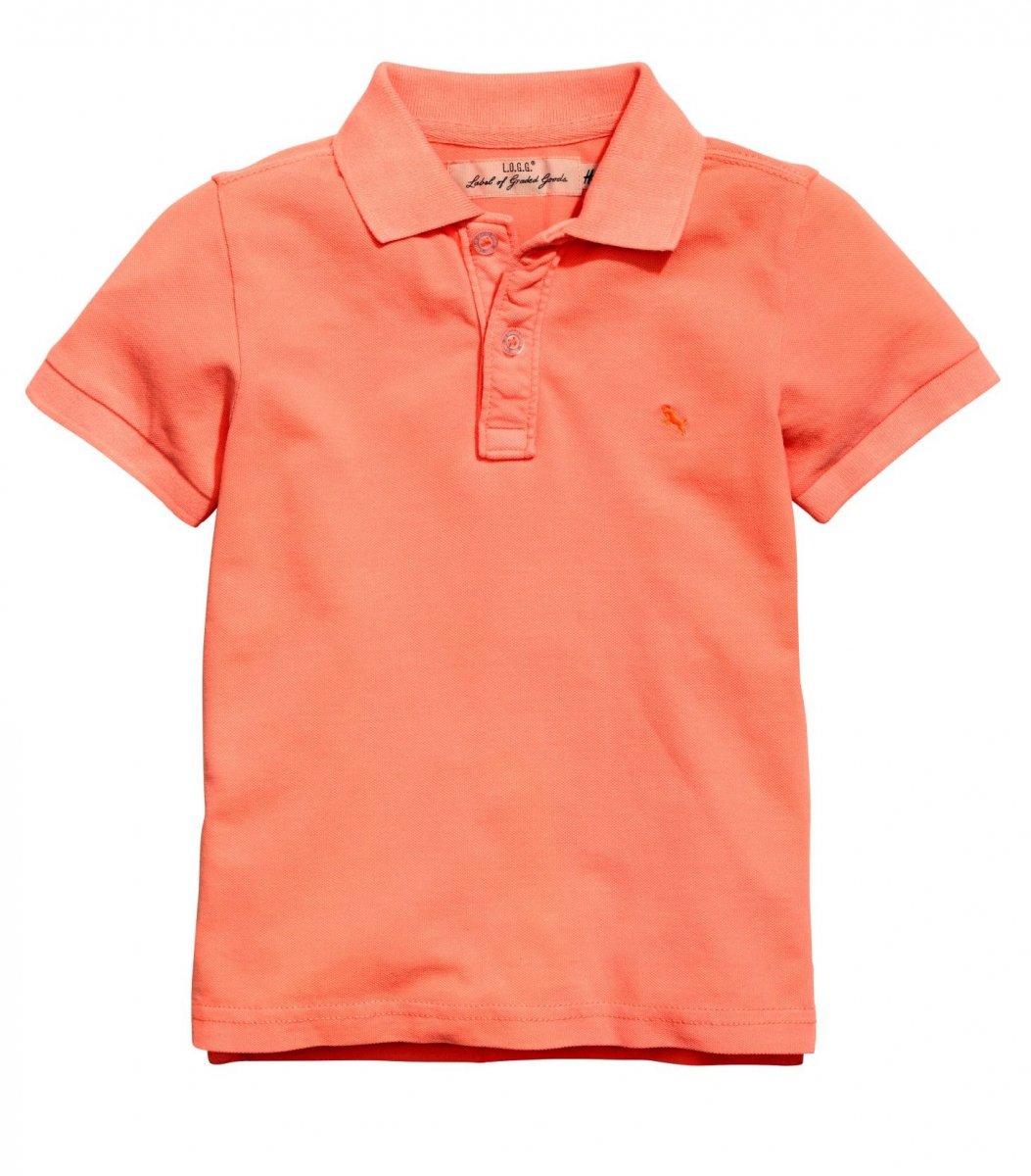 

Футболка-поло H&M 0463990003 122-128 СМ Оранжевый 63612