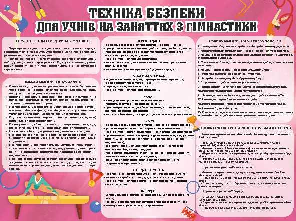 

Техника безопасности по гимнастике ColorIT СП110003