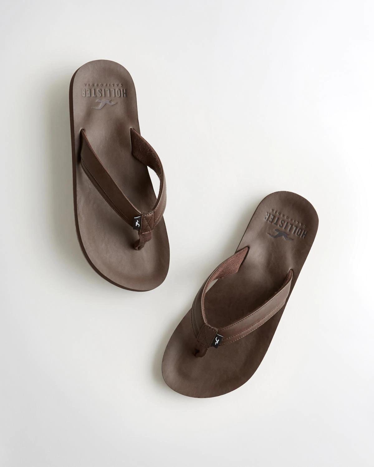 

Вьетнамки мужские - пляжные вьетнамки Hollister HC7783M M / 41 / 26,5 см Темно-коричневый