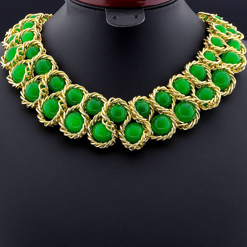 

Колье Fashion Jewelry 40 см зеленое 025805