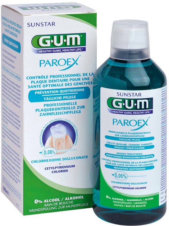 Акция на Ополаскиватель для полости рта GUM Paroex 0.06% 500 мл (0070942304023) от Rozetka UA
