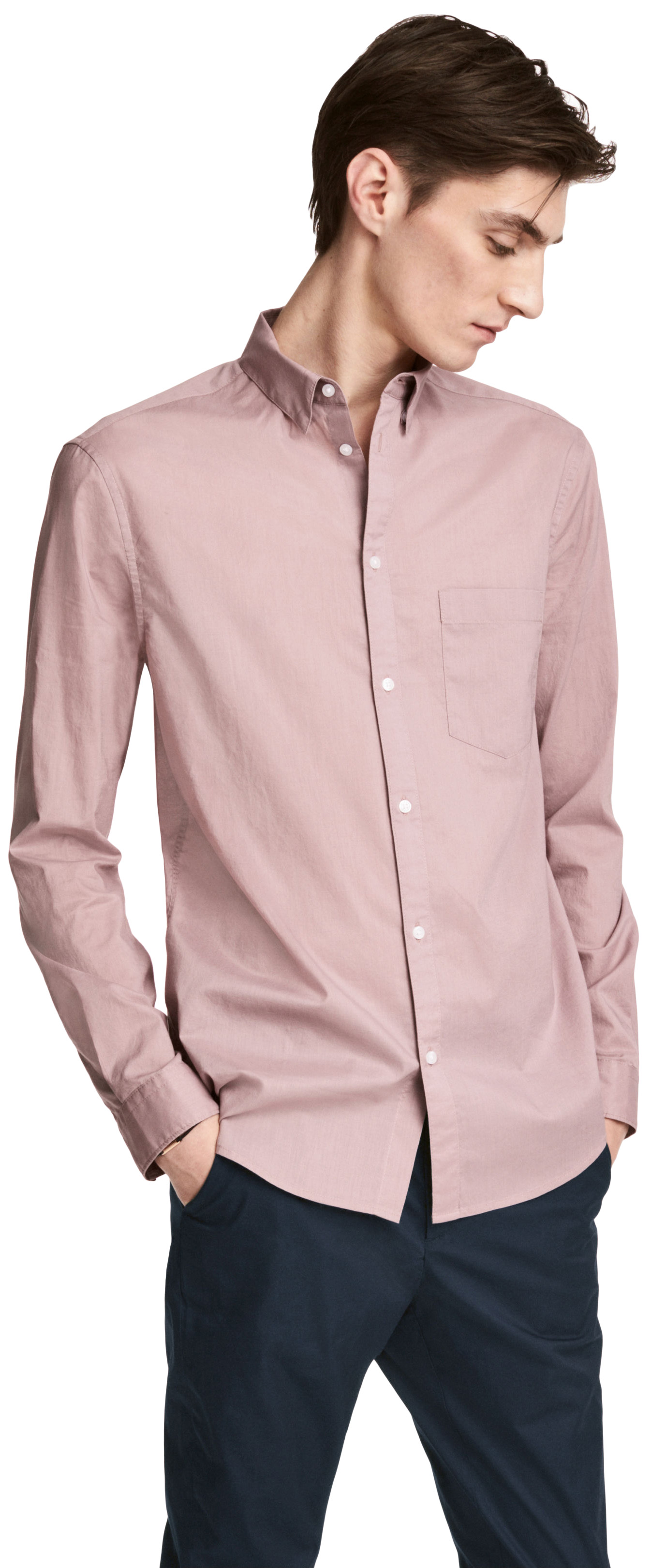 

Рубашка H&M 4510415 S Светло-лиловая
