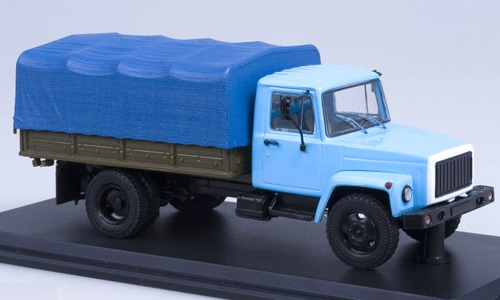 

Модель грузовика SSM ГАЗ-33073 с тентом масштаб 1:43