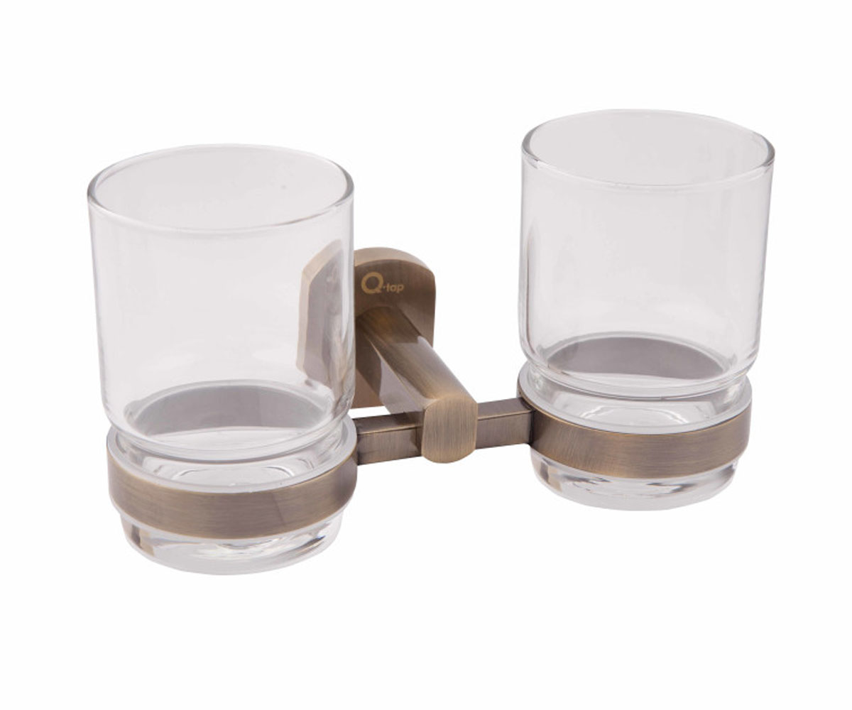 

Стакан двойной Q-TAP LIBERTY QTLIBANT1155