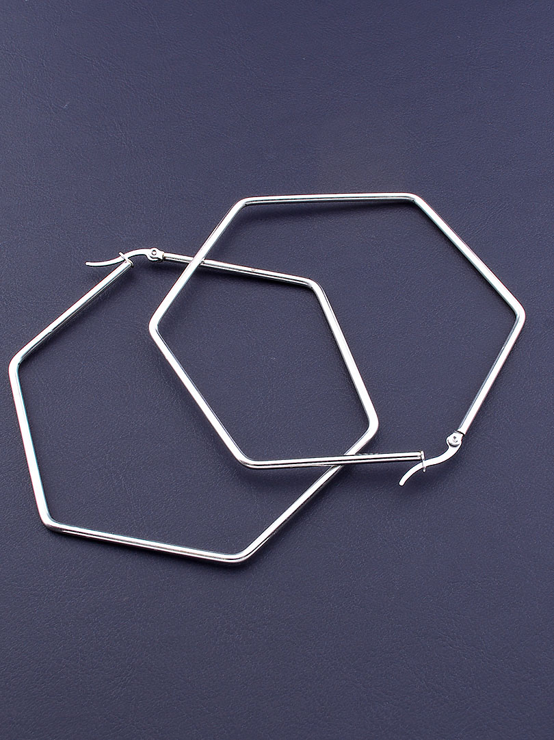 

Серьги 'FJ' 75х75мм. 080270