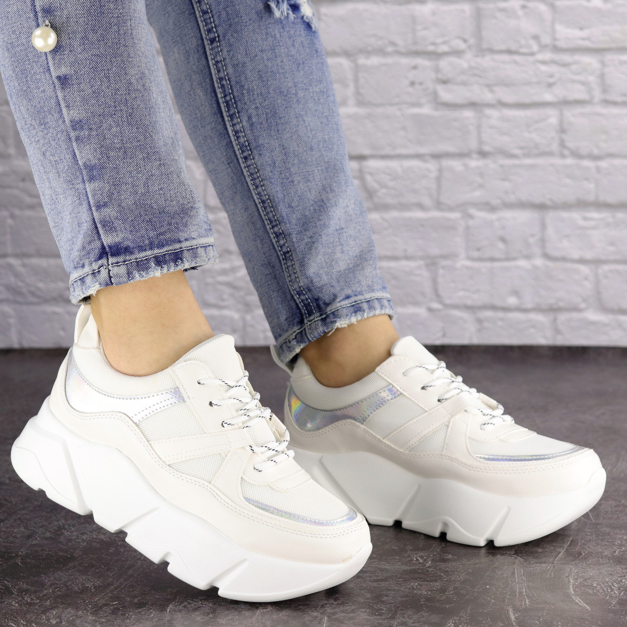 

Женские кроссовки Fashion Yedi 1377 39 размер 24,5 см Белый