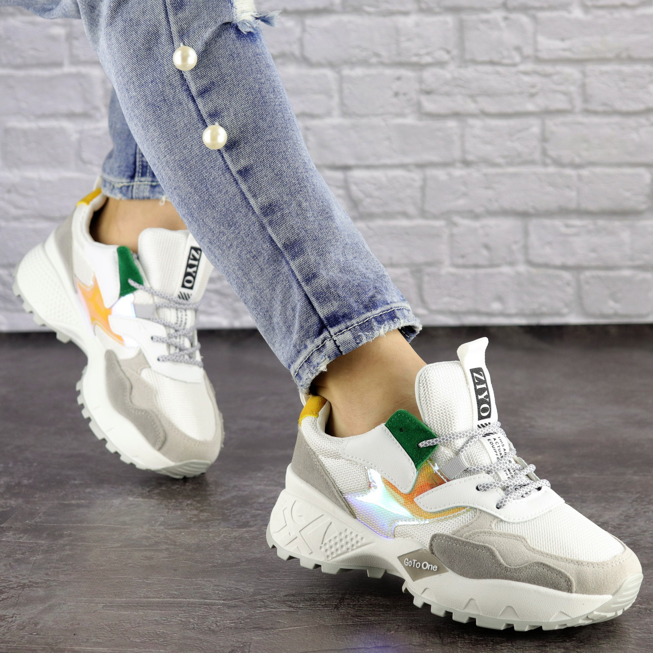 

Женские кроссовки Fashion Ulysse 1474 41 размер 25,5 см Белый