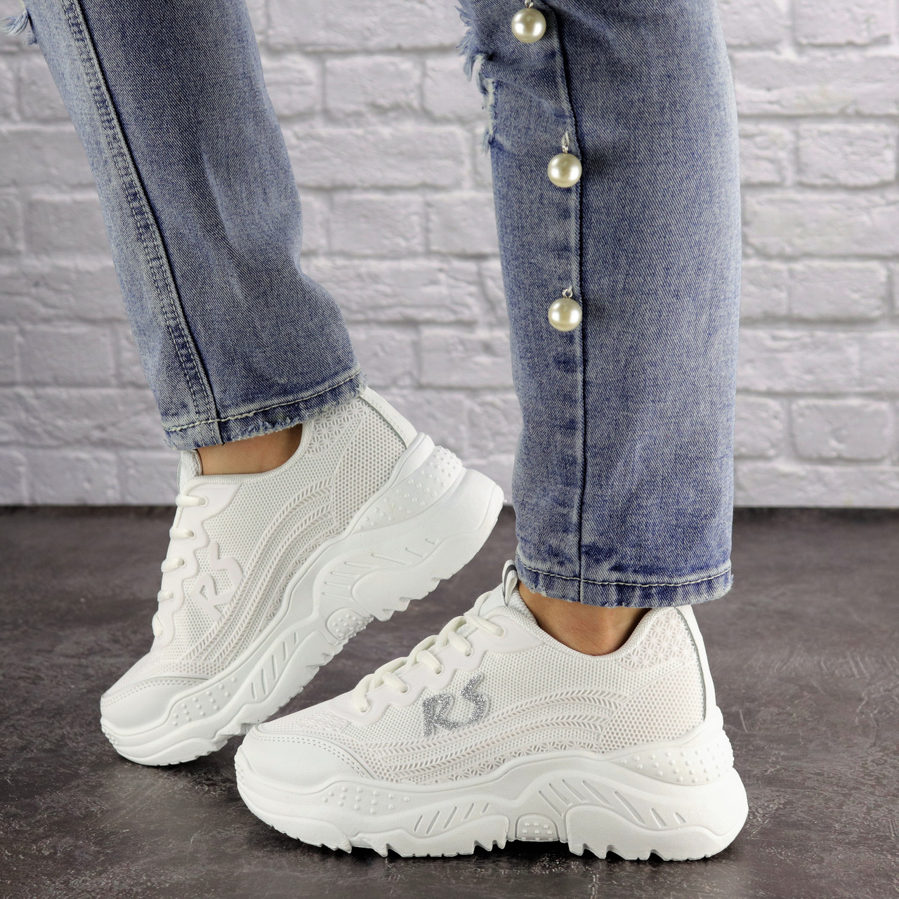 

Женские кроссовки Fashion Heaven 1589 38 размер 23 см Белый