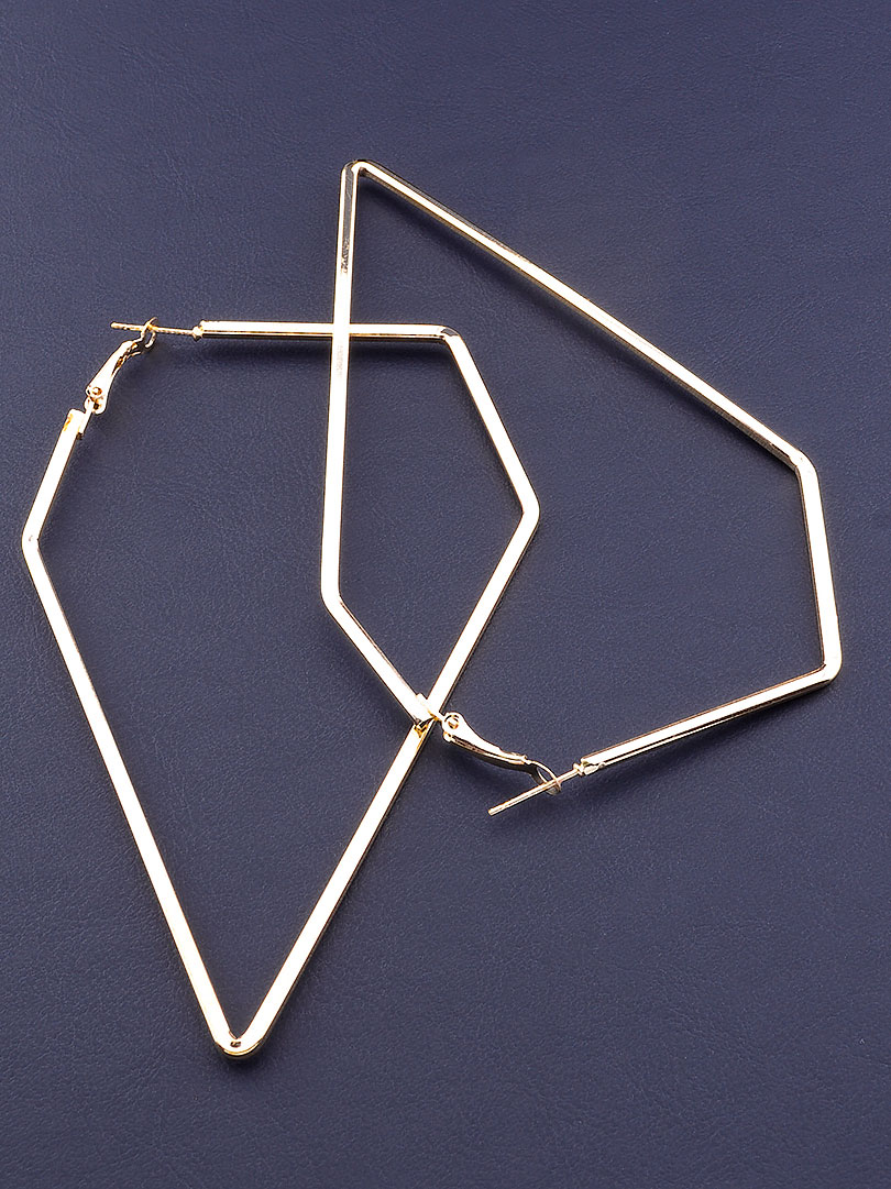 

Серьги 'FJ' 100х70мм. 080250