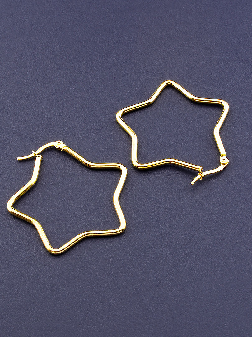 

Серьги 'FJ' 40х40мм. 080228