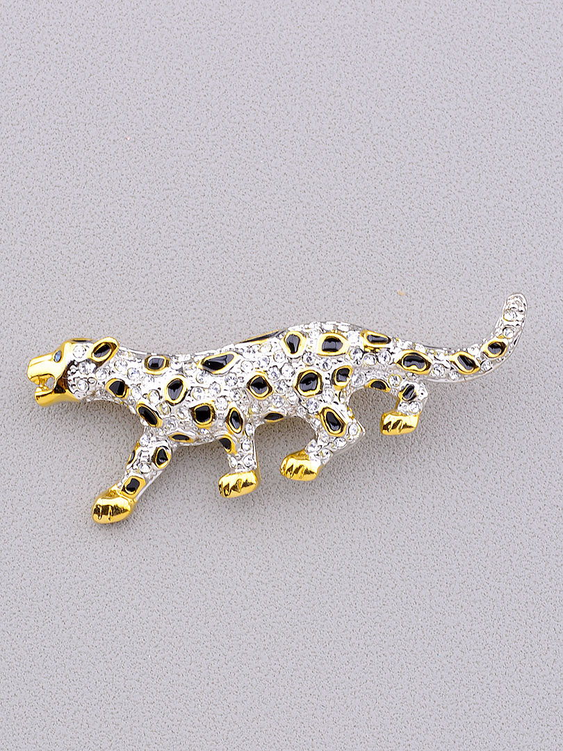 

Брошь Сrystal 55x20мм. 092705