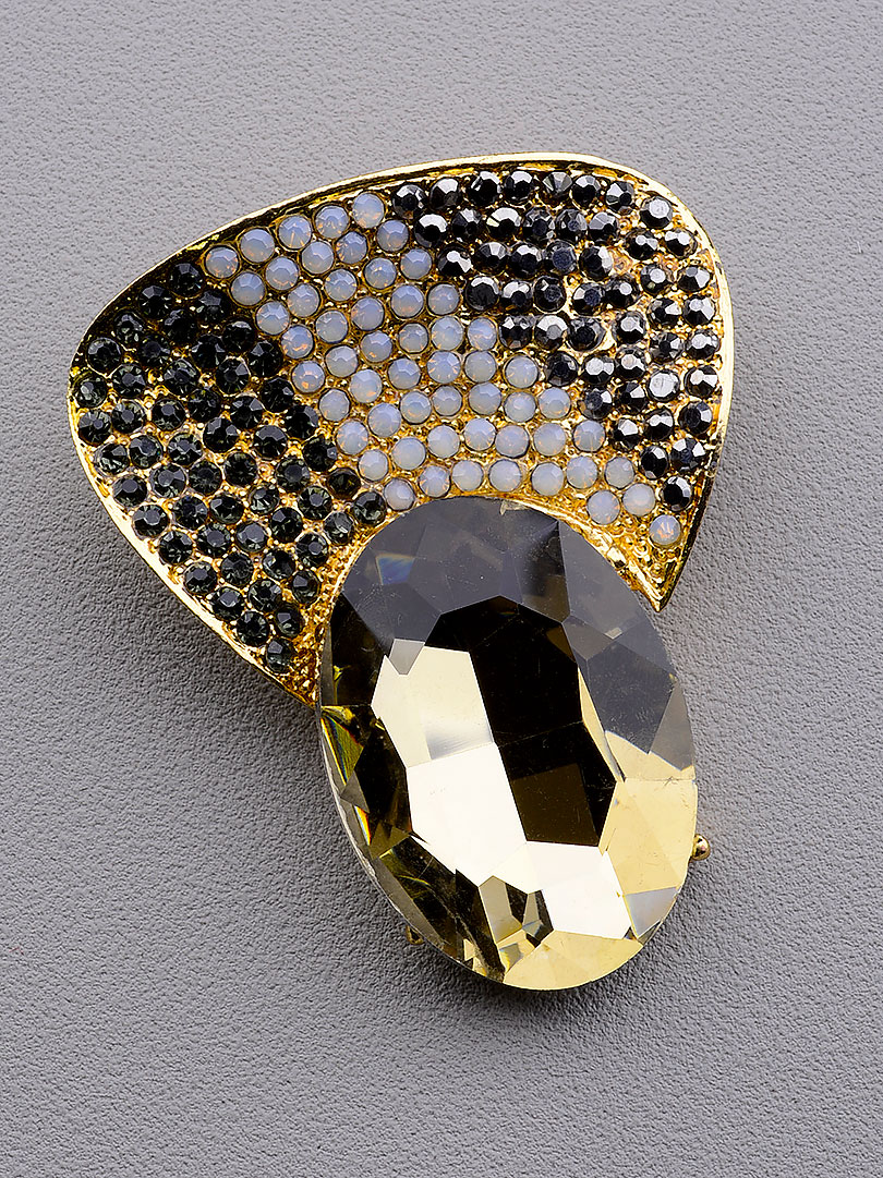 

Брошь Сrystal 45x40мм. 066146