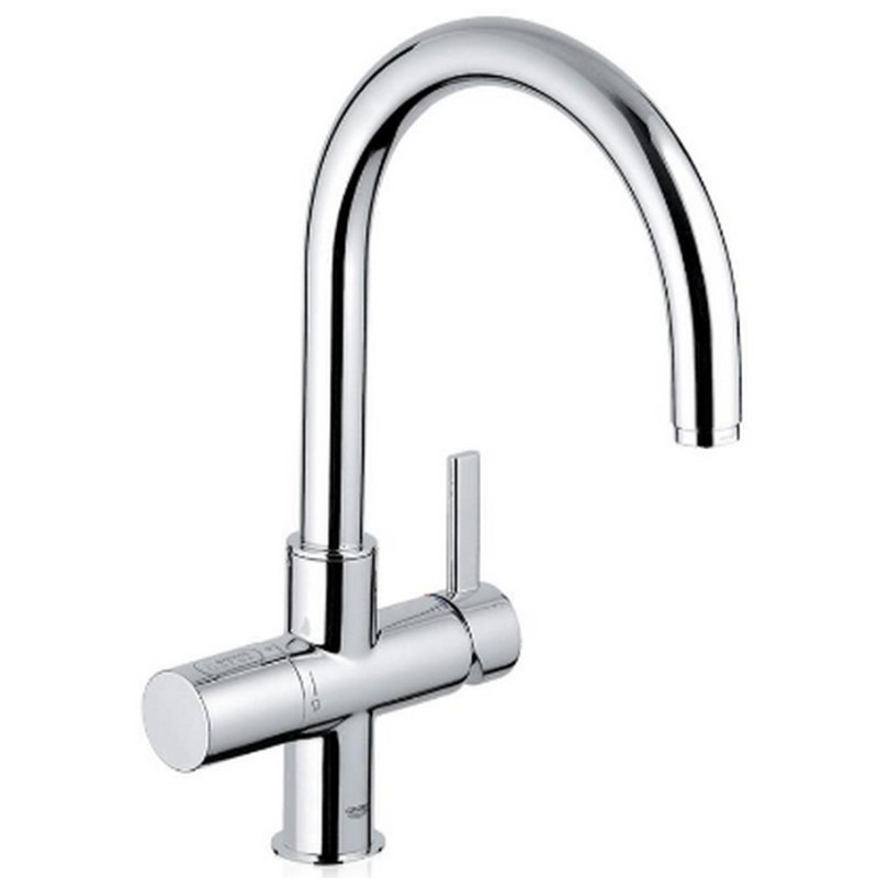 

Кухонный смеситель на две воды GROHE BLUE 33251000 хром (34736)