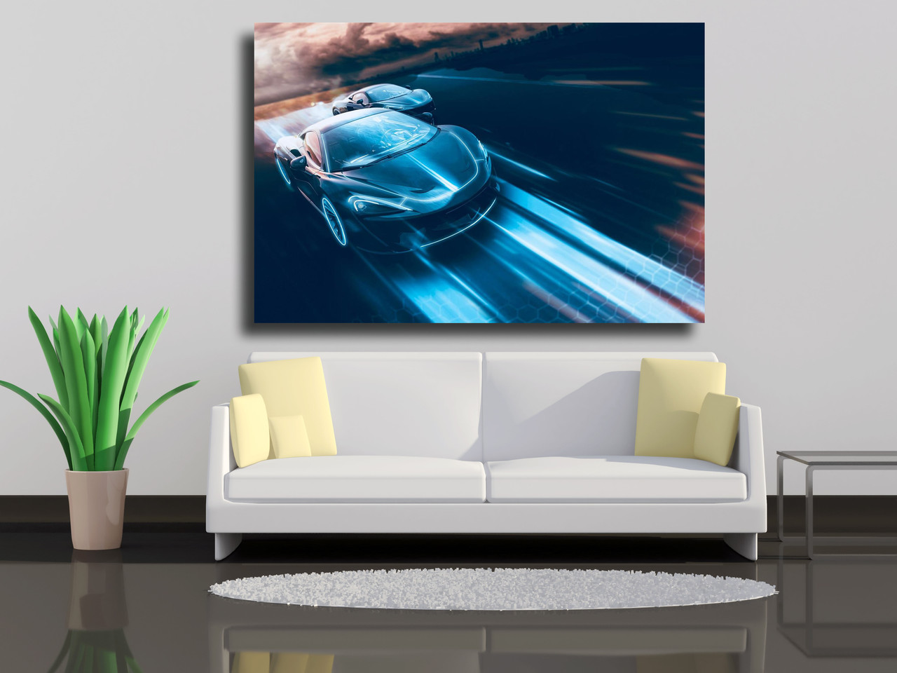 

Картины на холсте Гонки спортивных автомобилей 100х70