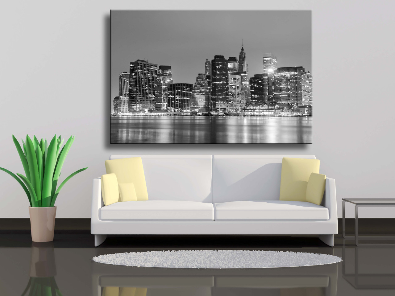 

Картина на холсте Manhattan At Night, New York City 75х50