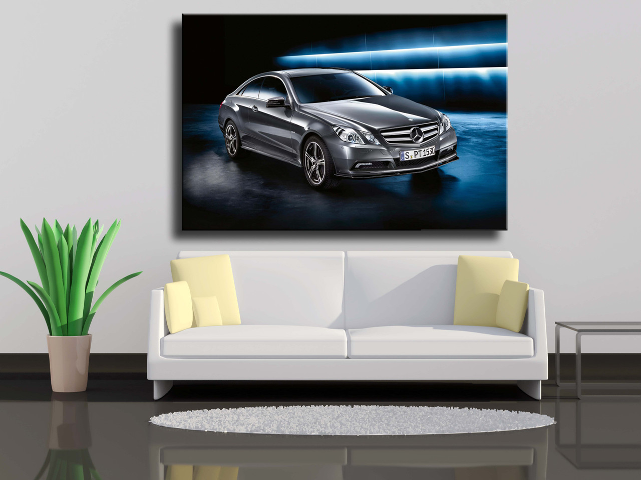 

Картины на холсте Mercedes Sport_E-Class 75х50