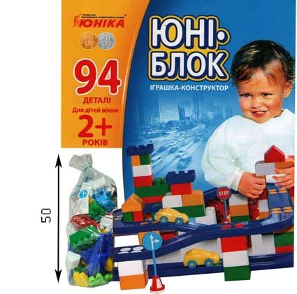 

Конструктор Юника Юни-блок (94 детали) 0125 2005770