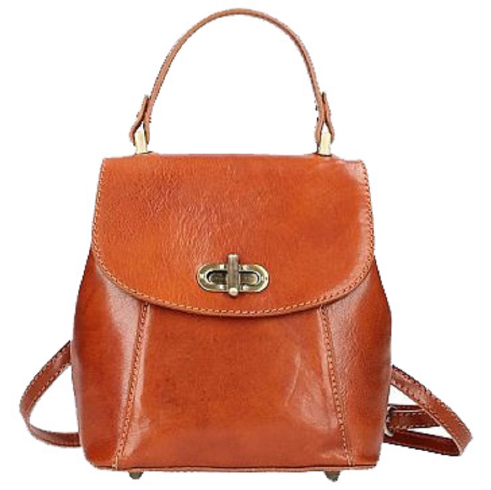 

Женская кожаная сумка-рюкзак Bottega Carele BC726 light brown