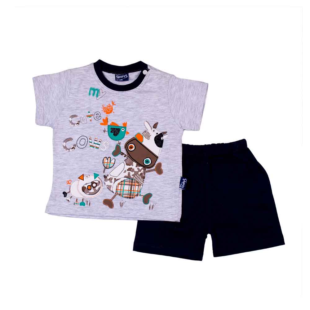 

Комплект Baby Sport Коровка Baby 6-9 месяцев 74 Серый 5238