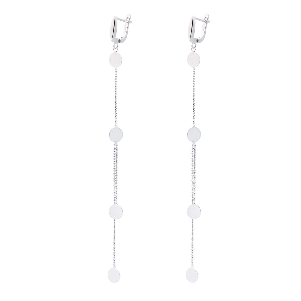

Серебряные серьги ОНИКС с кружочками (вес 5.4 г) модели пр-122297-5,4